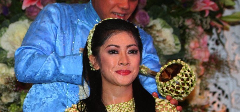 Prosesi siraman Siti Rubi Aliya Rajasa, Selasa (22/11).