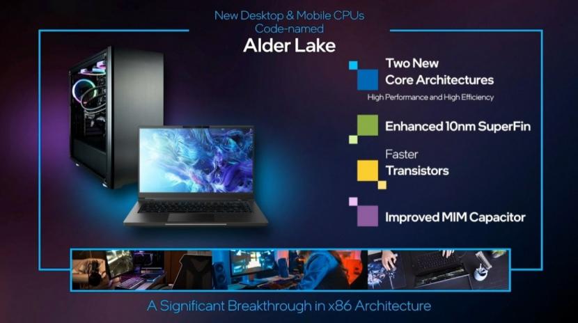 Prosesor Alder Lake Intel.