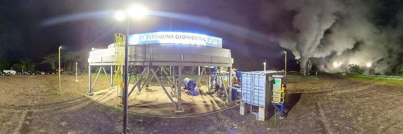 Proyek PLTP Binary Organic Rankine Cycle PT Pertamina Geothermal Energy Area Lahendong di Kota Tomohon, Sulawesi Utara.