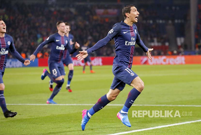 Pemain PSG Angel Di Maria.