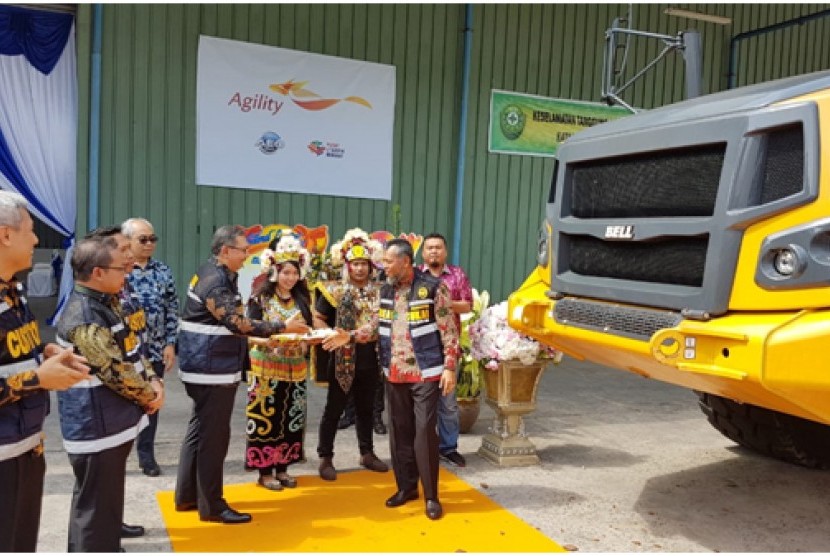 PT Agility International meresmikan operasional pusat logistik berikat (PLB) di Balikpapan, Kalimantan Timur, Kamis (10/10). 