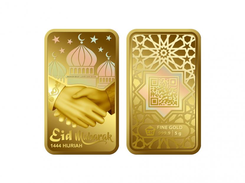 PT Aneka Tambang Tbk (ANTAM) memperkenalkan produk emas terbaru seri tematik Idul Fitri 2023/1444 Hijriah.