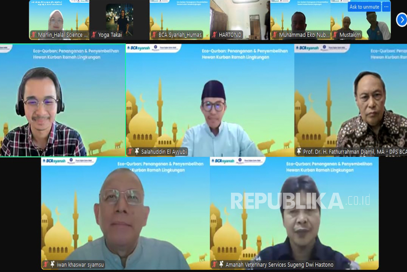 PT Bank BCA Syariah (BCA Syariah) menggelar webinar bertajuk Eco-Qurban: Penyelenggaraan Pelatihan Penanganan dan Penyembelihan Hewan Kurban Ramah Lingkungan, Sabtu (24/5/2025). 