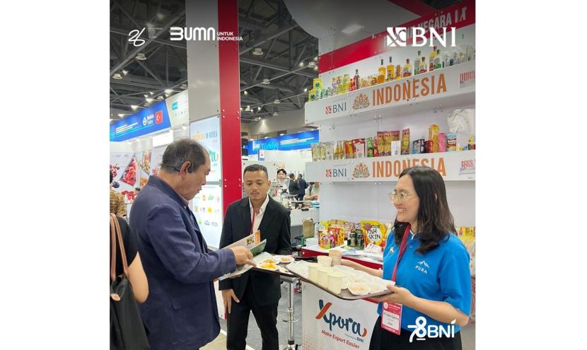 PT Bank Negara Indonesia (Persero) Tbk atau BNI melalui BNI Xpora memberangkatkan 12 pelaku usaha kecil, dan menengah (UKM) makanan dan minuman untuk mengikuti pameran Indonesia in Korea - Seoul Food & Hotel (SFH) 2024. 