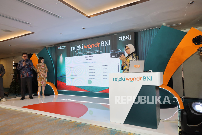 PT Bank Negara Indonesia (Persero) Tbk atau BNI mengumumkan pemenang tahap pertama program undian Rejeki wondr BNI, Senin (11/8/2025) di Grha BNI, Jakarta.