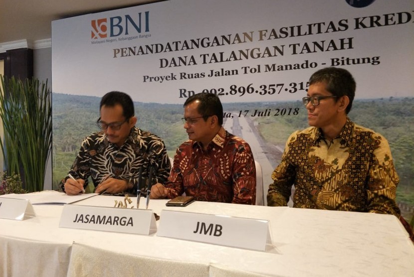 PT Bank Negara Indonesia Tbk (BNI) turut membiayai Proyek Jalan Tol Ruas Manado-Bitung. 