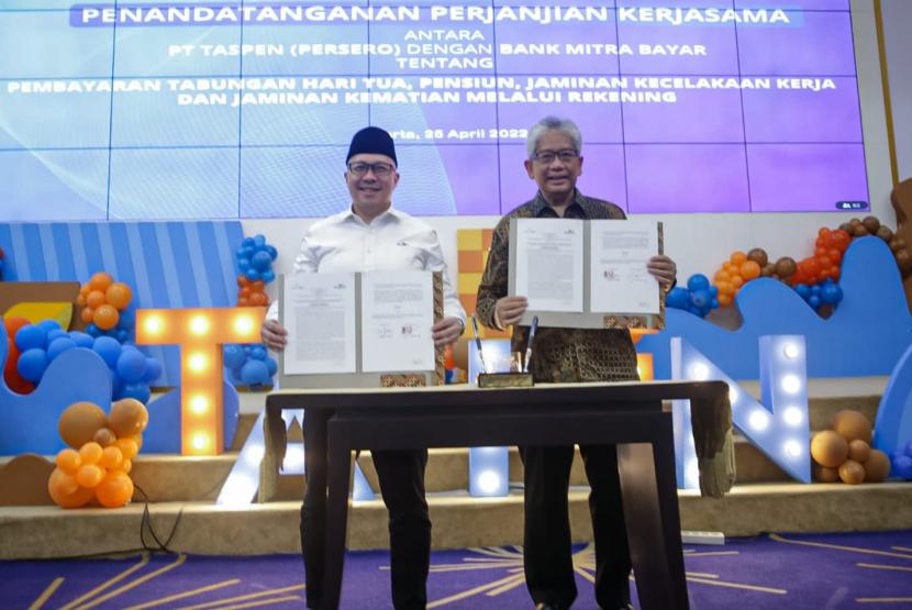 PT Bank Pembangunan Daerah Jawa Barat dan Banten Tbk (bank bjb) menandatangani perjanjian kerjasama dengan PT Taspen (Persero) untuk terus meningkatkan layanan terhadap nasabah pensiunan.