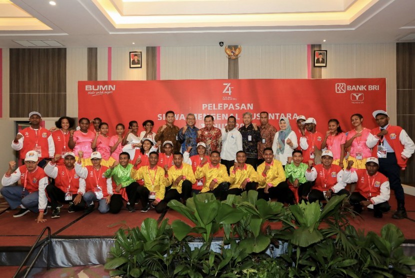 PT Bank Rakyat Indonesia (Persero) Tbk melaksanakan program Siswa Mengenal Nusantara (SMN) di Jayapura, Papua. 
