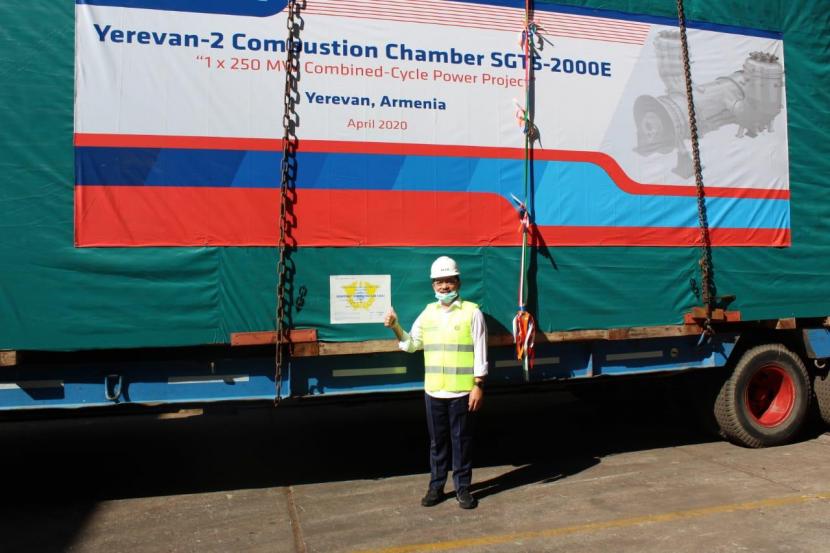 PT Barata Indonesia (Persero) melakukan ekspor komponen Steam Turbine Condenser serta Combustion Chamber untuk proyek Yerevan -2 Combine Cycle Power Plant di Armenia.