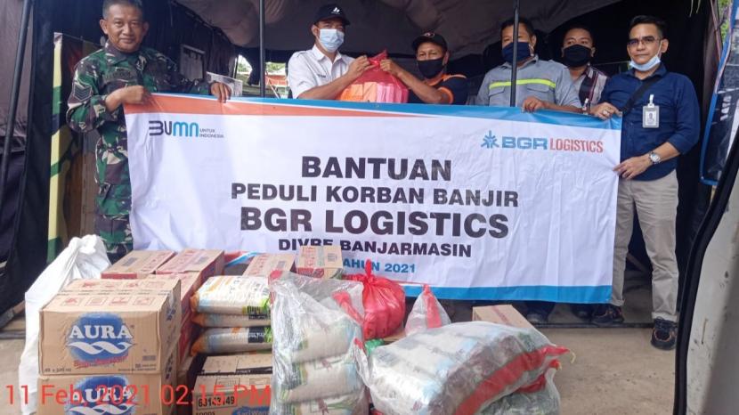 PT Bhanda Ghara Reksa (Persero) atau BGR Logistics menyalurkan Tanggung Jawab Sosial dan Lingkungan (TJSL) untuk membantu meringankan beban para korban bencana alam banjir di Kalimantan Selatan (Kalsel). 