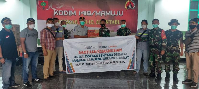 PT Bhanda Ghara Reksa (Persero) atau BGR Logistics salurkan TJSL (Tanggung Jawab Sosial dan Lingkungan) untuk membantu meringankan beban para korban bencana alam gempa bumi yang terjadi di Mamuju dan Majene, Sulawesi Barat. 