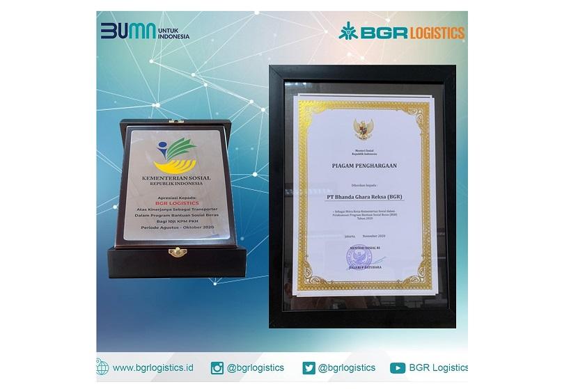  PT Bhanda Ghara Reksa (Persero) atau BGR Logistics sebagai BUMN penyedia jasa logistik di Indonesia dapatkan apresiasi dari Kementerian Sosial (Kemensos) RI. 