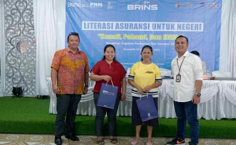 PT BRI Asuransi Indonesia atau BRI Insurance (BRINS) bersama Dewan Asuransi Indonesia (DAI) dan PT PNM menggelar kegiatan literasi asuransi kepada para pelaku UMKM di Airmadidi, Minahasa Utara, Sulawesi Utara, Rabu (7/9).