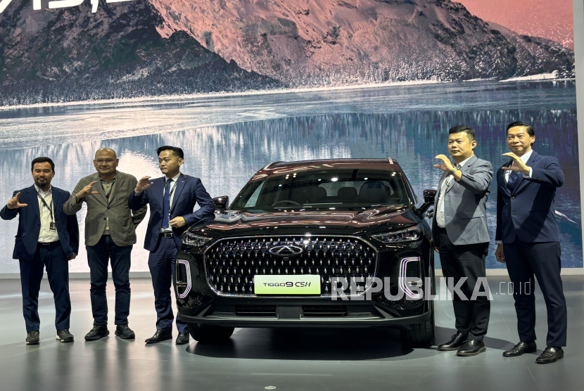 PT Chery Sales Indonesia (CSI) meluncurkan Chery Tiggo 9 CSH sebagai model flagship dari lini Tiggo Family di ajang Gaikindo Indonesia International Auto Show (GIIAS) 2025 ICE BSD Tangerang, Jumat (25/7/2025)