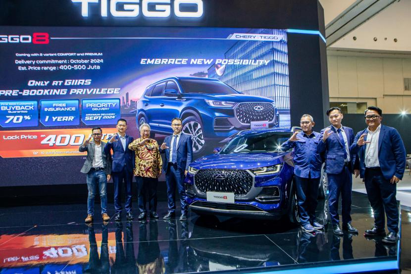 PT Chery Sales Indonesia (CSI) resmi mengumumkan harga pre-booking TIGGO 8, SUV premium 7-seaters di ajang GIIAS 2024 di ICE BSD, Rabu (17/7/2024).