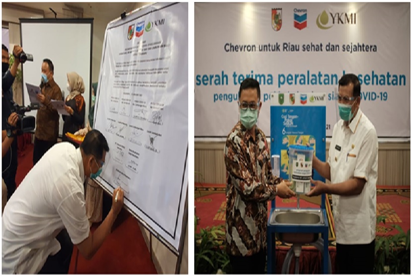 PT. Chevron Pacific Indonesia (PT CPI) mendorong pemberdayaan Tim Pokja Kelurahan Siaga COVID-19 di tiga kecamatan di Pekanbaru dan Bengkalis. Dalam pelaksanaan program, PT CPI menggandeng Yayasan Kemanusiaan Madani Indonesia (YKMI) sebagai mitra pelaksana.