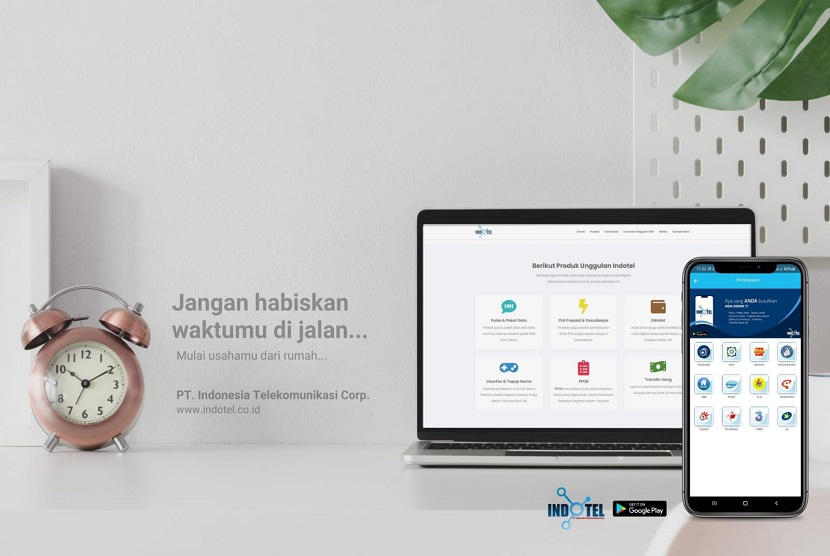 PT. Indonesia Telekomunikasi Corporation melalaui aplikasi Indotel menawarkan berbagai stok kebutuhan digital. Hal itu seperti pulsa all operator, paket data, token PLN, saldo e-wallet, voucher game, pembayaran tagihan pascabayar, transfer uang, dan lain-lain.