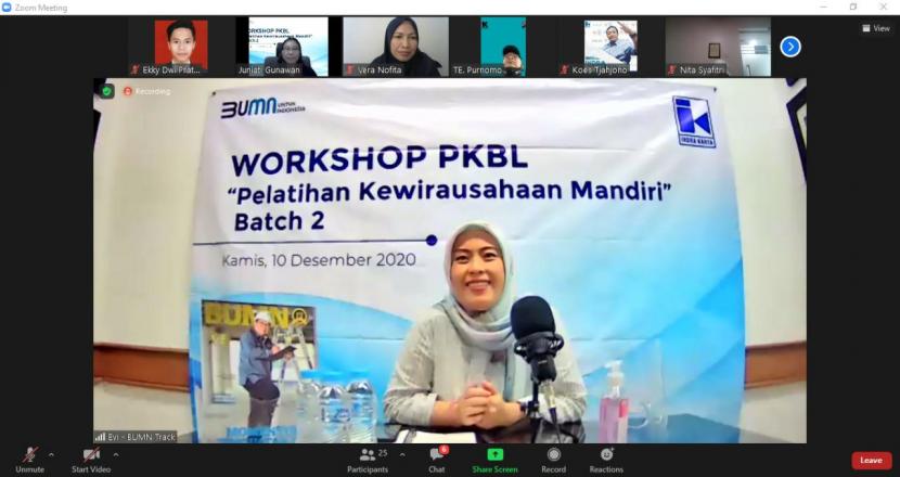 PT Indra Karya (Persero) menggelar Workshop Pelatihan Kewirausahaan Mandiri Batch-II.