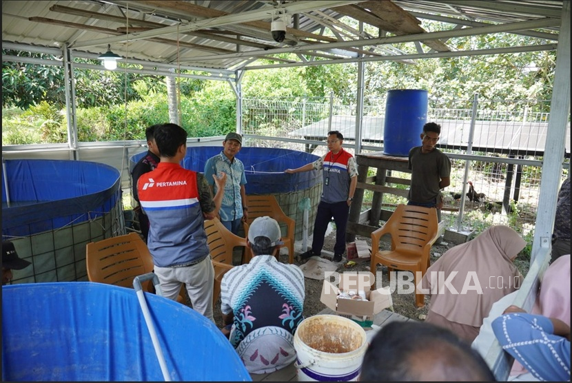  PT Kilang Pertamina Internasional (KPI) Unit Dumai membantu kelompok nelayan mitra binaan membudidayakan ikan nila melalui pemanfaatan teknologi bioflok guna mendukung swasembada pangan yang dicanangkan Presiden Prabowo Subianto.