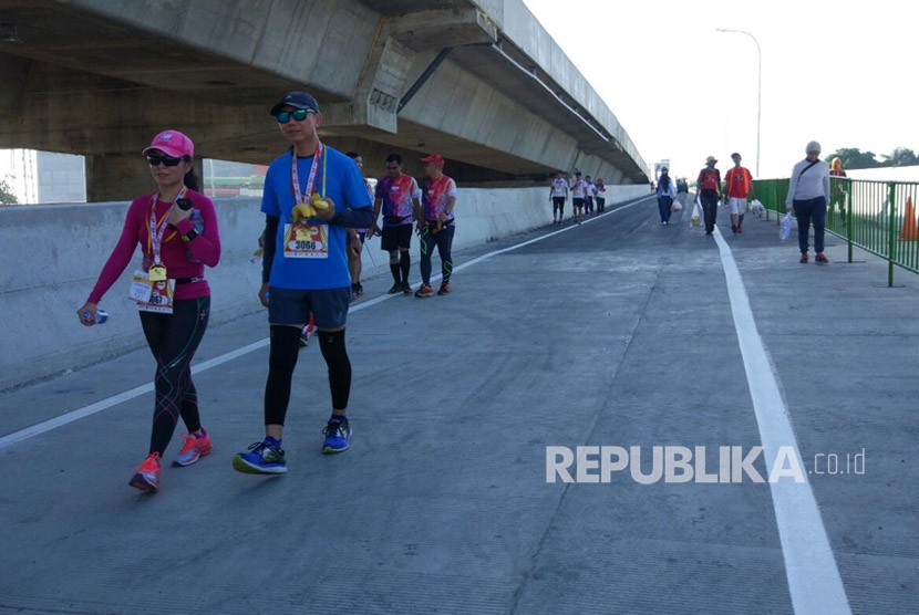 PT. Marga Sarana Jabar (MSJ) menggelar acara Bogor Running Race untuk menandai selesainya pembangunan jalan tol Bogor Ring Road seksi 2B yang menyambungkan Kedung Badak hingga Simpang Yasmin, Ahad (1/4). 