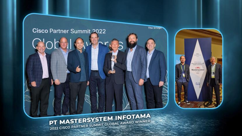 PT. Mastersystem Infotama (Mastersystem) kembali dianugerahi Cisco APJC Award 2022 sebagai “ASEAN Partner of The Year”. Penghargaan Cisco Award 2022 jadi apresiasi atas keberhasilan bisnis di kelasnya.