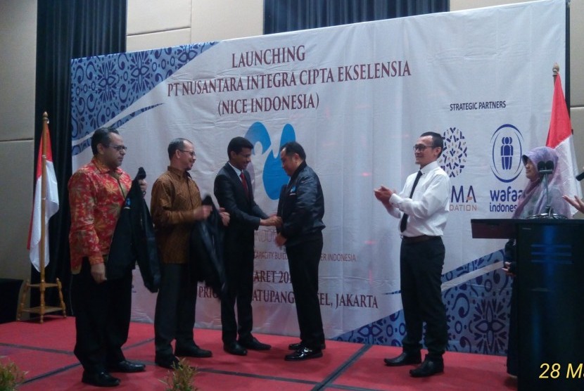 PT Nusantara Integra Cipta Ekselensia (NICE) Indonesia yang bergerak di bidang pemberdayaan masyarakat, diluncurkan di Hotel Aston Simatupang Jakarta Selatan, Rabu (28/3). 