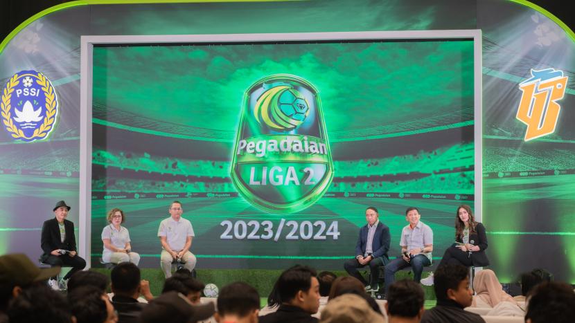 PT Pegadaian, sponsor utama Liga 2 Musim 2023-2024.