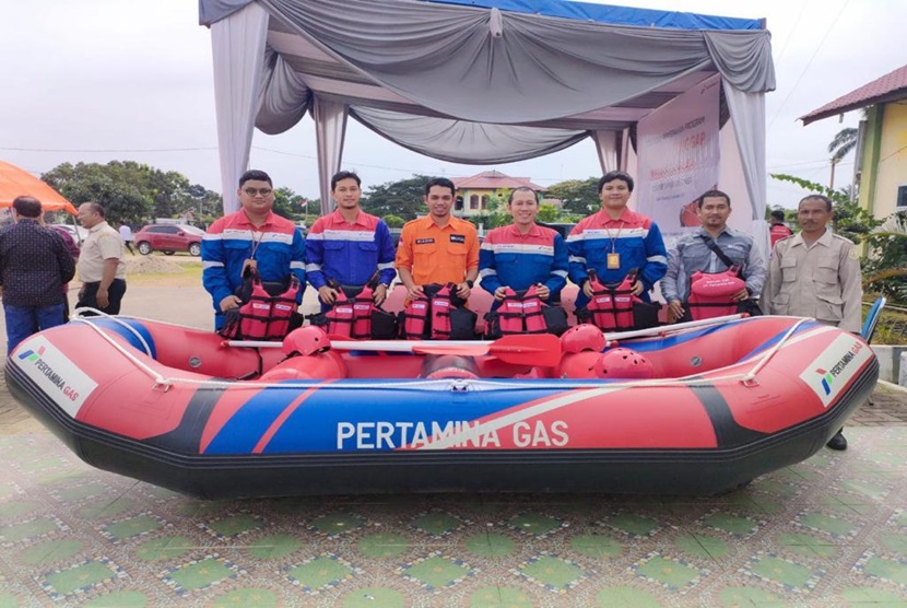 PT Pertamina Gas (Pertagas) sebagai salah satu afiliasi Sub Holding Gas Pertamina menyerahkan bantuan peralatan tanggap bencana kepada Badan Penanggulangan Bencana Daerah (BPBD) di Aceh Tamiang pada  Jumat (8/12/2023).