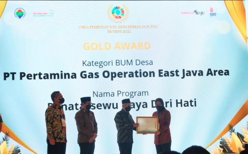 PT Pertamina Gas (Pertagas) selaku afiliasi Sub Holding Gas Pertamina raih enam penghargaan pada ajang Corporate Social Responsibility (CSR) dan Pembangunan Desa Berkelanjutan (PDB) Awards 2022.