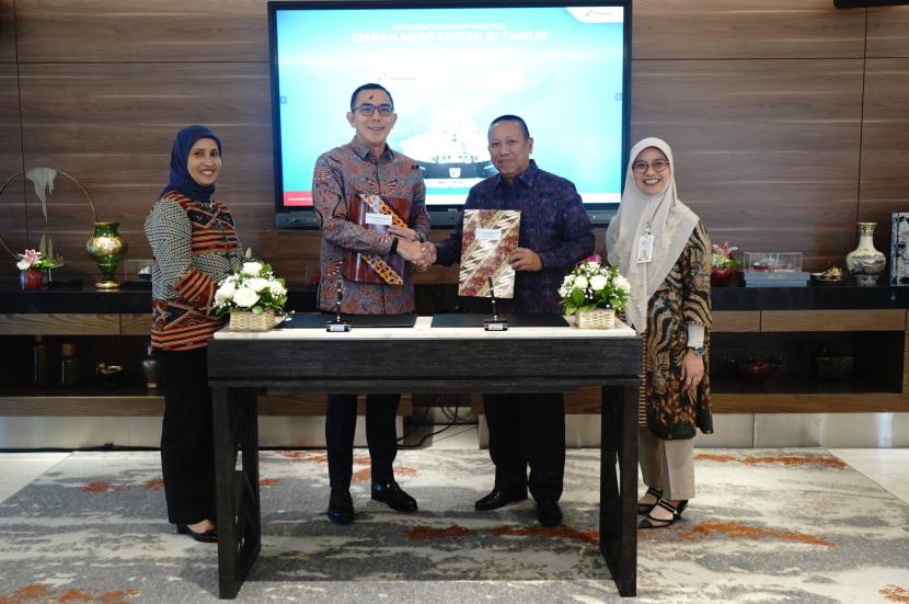 PT Pertamina International Shipping menandatangani fasilitas pembiayaan syariah dengan skema Ijarah Muntahiyah Bittamlik (IMBT) bersama dengan PT Bank Syariah Indonesia Tbk (BSI).