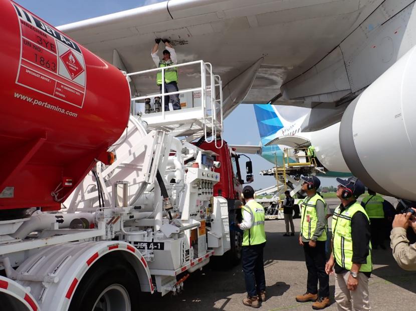 PT Pertamina Patra Niaga Regional Jawa Bagian Tengah menyiagakan pasokan Avtur untuk keberangatan Hajj Flight di Bandara Adi Sumarmo, Kabupaten Boyolali, Jawa Tengah.