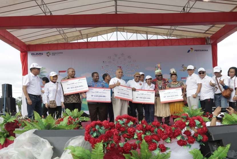 PT Pertamina (Persero) menyalurkan bantuan Corporate Social Responsibility (CSR) di Papua sebesar Rp 3,4 miliar.