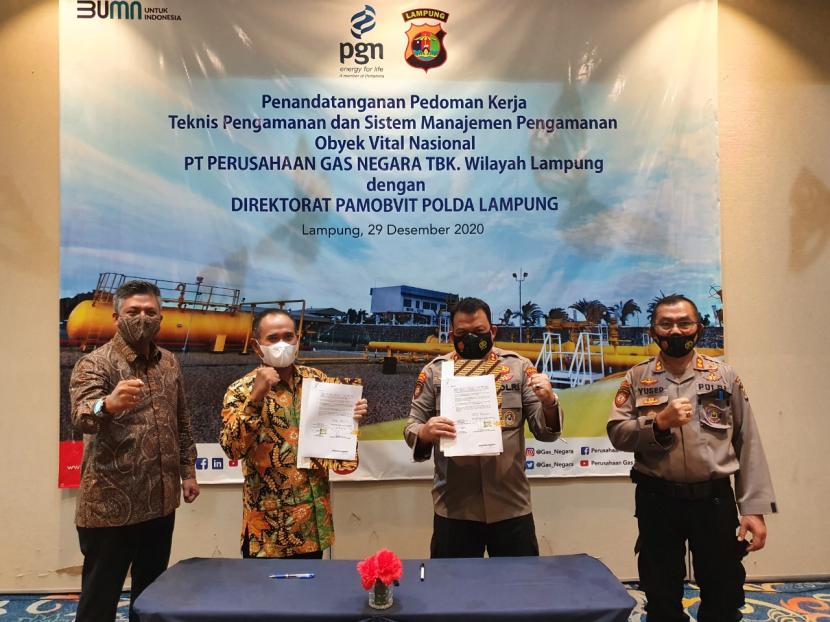 PT Perusahaan Gas Negara Tbk (PGN) Group menjalin kerja sama dengan Kepolisian Daerah Lampung. Kerja sama tersebut sebagai tindak lanjut atas MoU antara Holding Migas PT Pertamina (Persero) dengan Kepolisian Republik Indonesia.