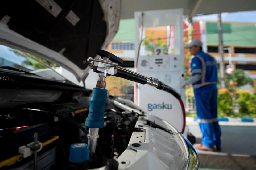 PT Perusahaan Gas Negara Tbk (PGN) mengoptimalkan penggunaan gas sebagai bahan bakar kendaraan, (ilustrasi)