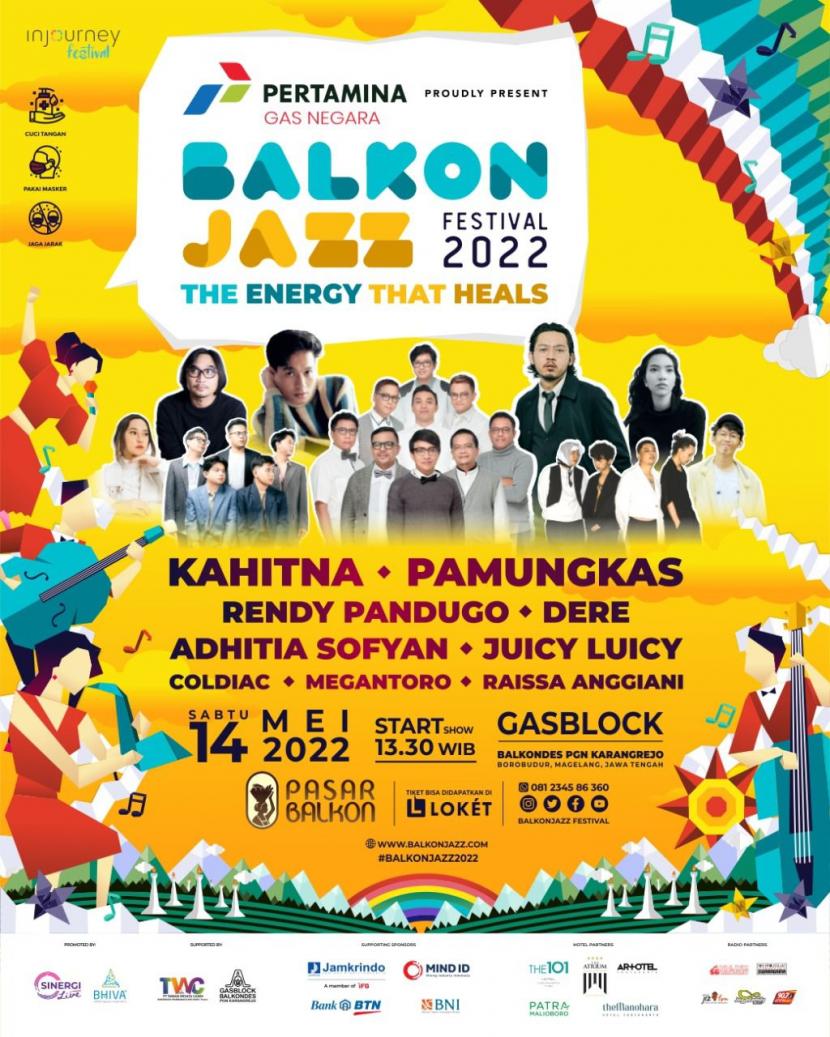 PT PGN Tbk selaku Subholding Gas Pertamina mendukung gelaran festival musik dan UMKM di destinasi wisata kawasan Borobudur dalam Balkonnjazz Festival di venue Gasblock Balkondes PGN Karangrejo, Borobudur, Magelang, Jawa Tengah pada Sabtu, 14 Mei 2022