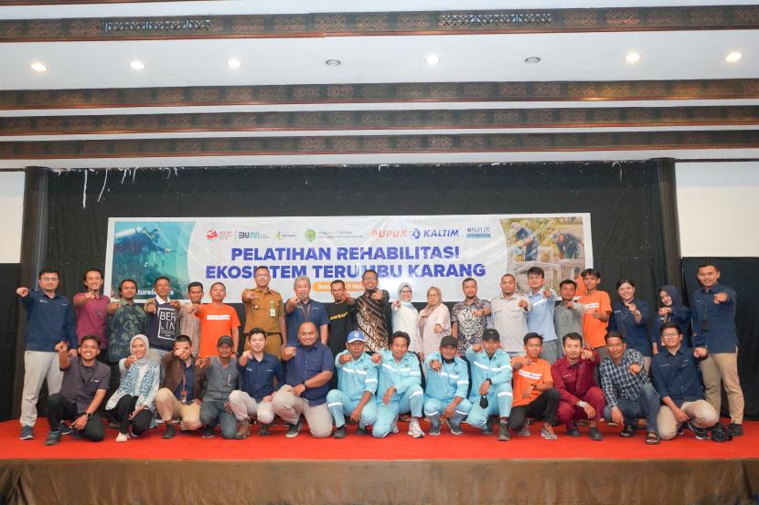 PT Pupuk Kalimantan Timur (Pupuk Kaltim) berkomitmen meningkatkan kontribusi terhadap ekosistem terumbu karang di perairan Bontang, Kalimantan Timur.