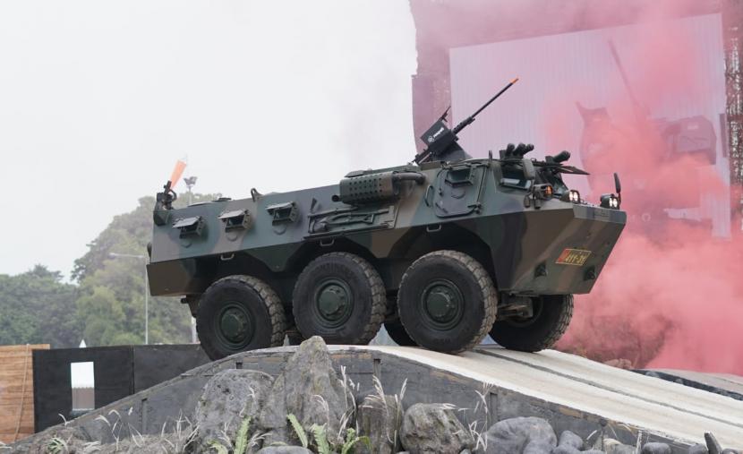 PT Respati Solusi Rekatama memamerkan produk Remote Control Weapon System (RCWS) dalam pameran industri pertahanan bertaraf internasional Indo Defence 2022 Expo & Forum, Rabu (2/11/2022).(Ilustrasi)