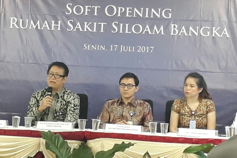 PT.Silaom International Hospitals Tbk. (Siloam) meresmikan pembukaan Rumah Sakit Siloam Bangka, Provonsi Bangka Belitung, Senin (17/7). 