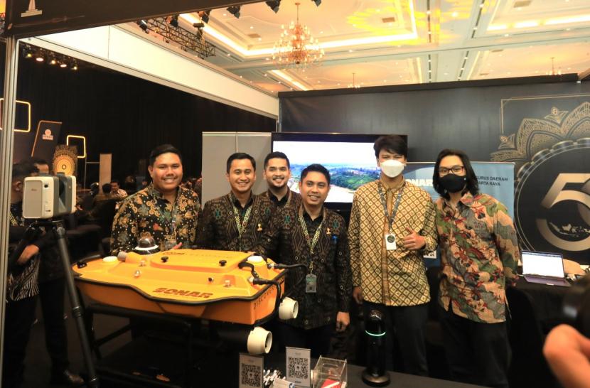 PT Sonar Nusantara Utama hadirkan drone Skylle di HIPMI Expo 2022.