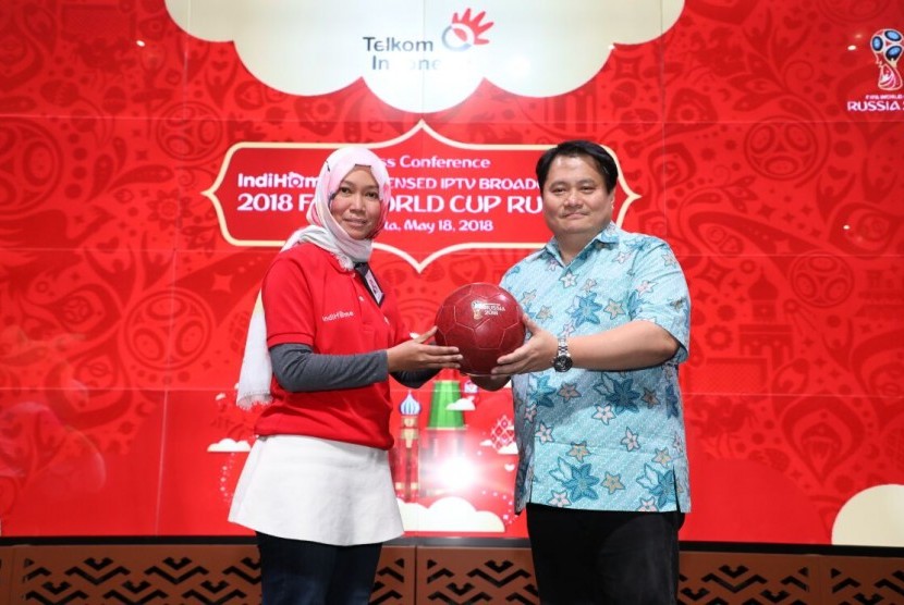 PT Telkom Indonesia (Persero) Tbk (Telkom) melalui layanan IndiHome akan menyiarkan secara langsung rangkaian pertandingan Piala Dunia 2018.