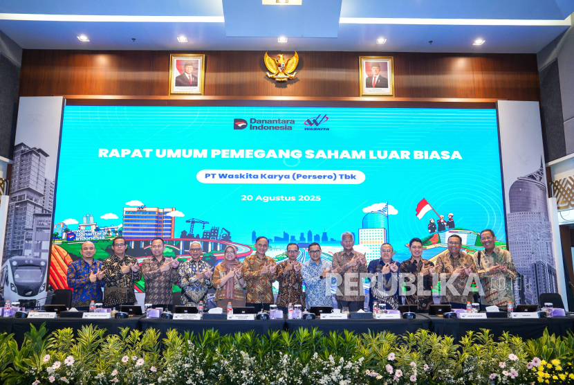 PT Waskita Karya (Persero) Tbk menggelar Rapat Umum Pemegang Saham Luar Biasa (RUPSLB) pada Rabu (20/8/2025)