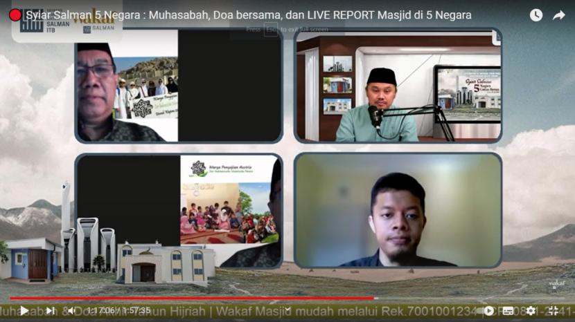 Puluhan muslim dari berbagai daerah di Indonesia dan belahan dunia, duduk bersama di sebuah acara temu virtual bertajuk 