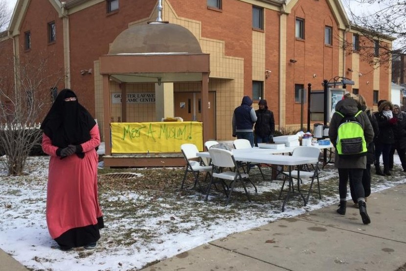Masjid dan sekolah Islam di Amerika mengurangi aktivitasnya untuk antisipasi corona. Pusat Islam Lafayette di Louisiana, Amerika Serikat.(Chris Morisse Vizza/WBAA )