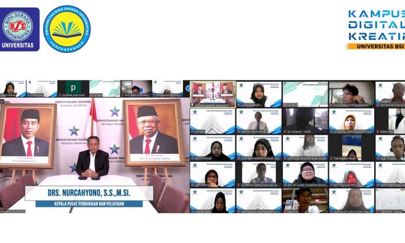 Pustakawan Universitas BSI (Bina Sarana Informatika) ikut serta menjadi peserta dalam Diklat Pelatihan Penulisan Karya Ilmiah yang diselenggrakan oleh Pusat Pendidikan dan Pelatihan Perpustakaan Nasional Republik Indonesia.