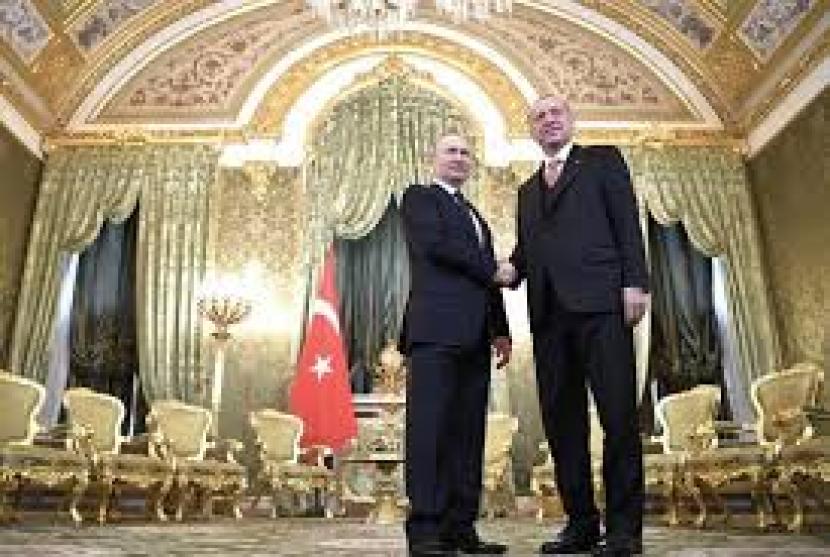 Vladimir Putin dan Recep Tayyip Erdogan.