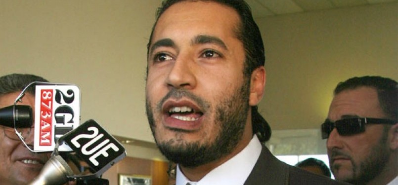 Putra mantan Presiden Libya Muammar Qadafi, Saad Qadafi.