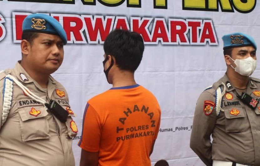 Putra pedangdut kondang, RD (14 tahun), terlibat peredaran narkoba di Kabupaten Purwakarta, Jawa Barat.