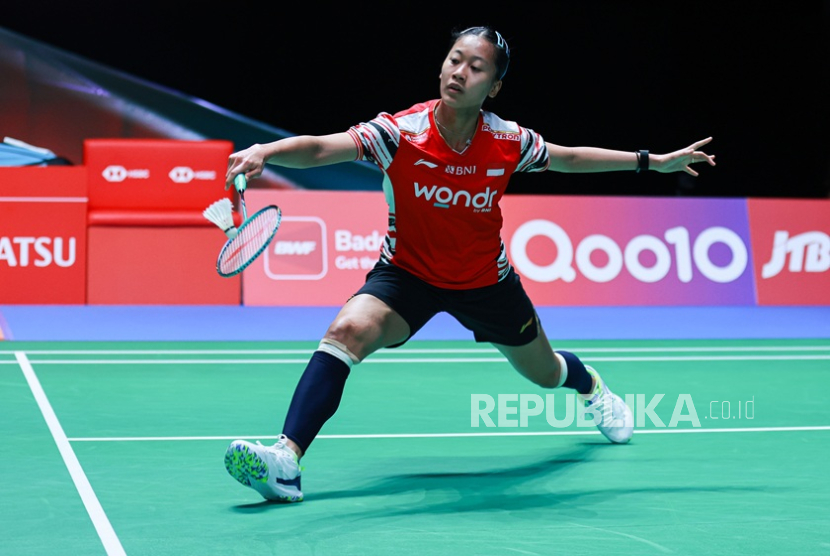 Putri Kusuma Wardani di Japan Open 2025.