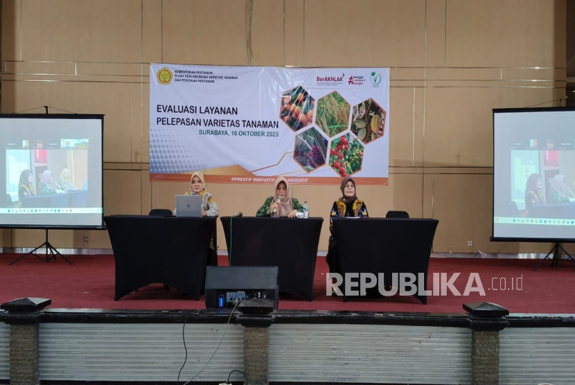 PVTPP Kementan menggelar Evaluasi Layanan Pelepasan Varietas Tanaman guna menyesuaikan dengan regulasi baru seperti Peraturan Pemerintah (PP) Nomor 28 Tahun 2025 tentang Penyelenggaraan Perizinan Berusaha Berbasis Risiko.