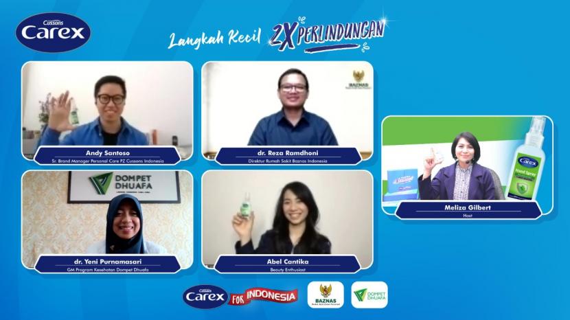 PZ Cussons Indonesia melalui brandnya yaitu Carex, terus berkomitmen untuk menjaga Kesehatan tangan dan kembali lagi memberikan bantuan berupa hand Sanitizer untuk masyarakat.